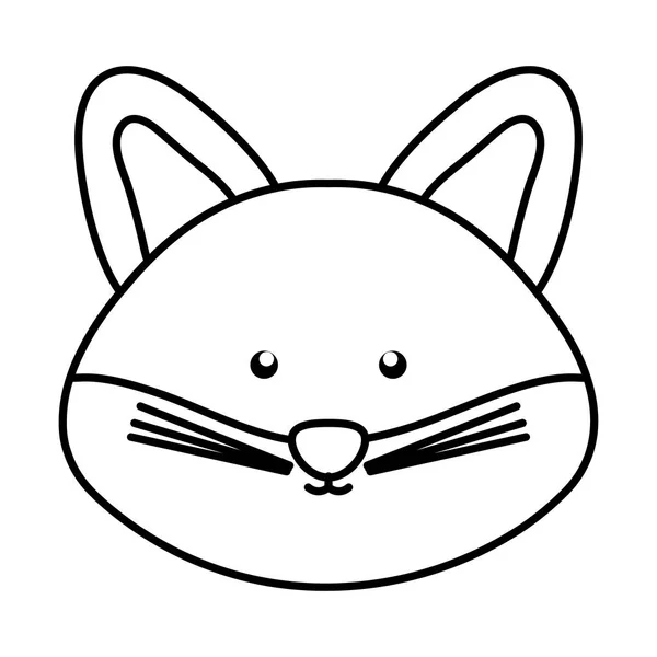 Cute fox woodland animal character — Stock Vector