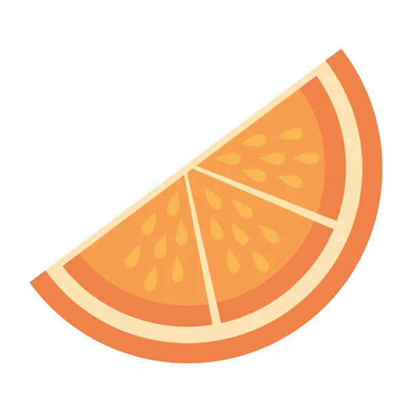 Stück orangefarbener Design-Vektor-Illustration — Stockvektor