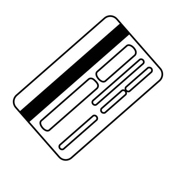 Geïsoleerde creditcard ontwerp vector illustratie — Stockvector