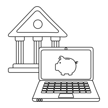 Alışveriş online simge tasarım vektör illüstrasyon