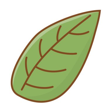 İzole yaprak tasarım vektör illüstrasyon