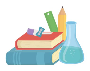 Kitaplar ve okul malzemeleri tasarımı