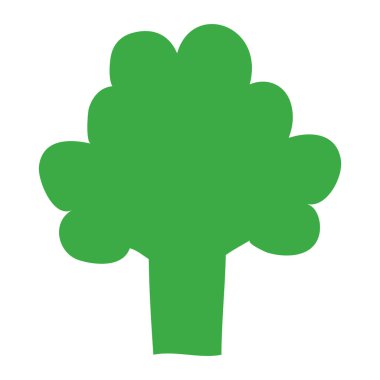 Taze brokoli sebze izole edilmiş ikon