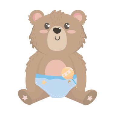 İzole bebek sembol vektör tasarım