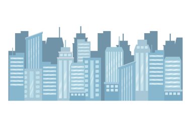 İzole şehir tasarım vektör Illustrator