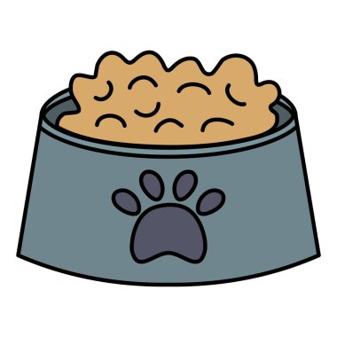 Gıda bakım maskotu ile plastik çanak