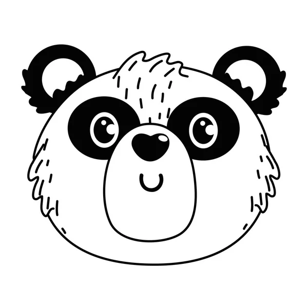 Ilustrace designu kreslených vzorů Panda — Stockový vektor