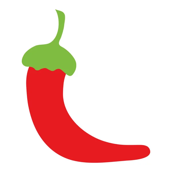 Frischer Chilischote Gemüse Symbol — Stockvektor