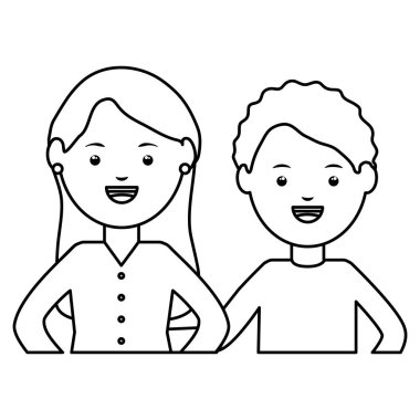 Genç öğretmenler çift eğitim karakterleri