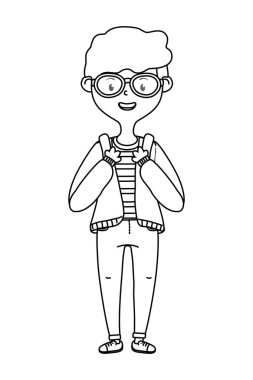 Okul tasarım çocuk karikatür