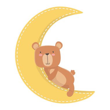 Oyuncak ayı karikatür tasarım vektör illüstrasyon