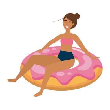 Yaz mayo tasarımı ile kız