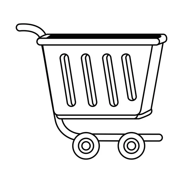 Icono carrito de compras diseño vector ilustración — Archivo Imágenes Vectoriales