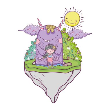 alanda canavar ile küçük peri