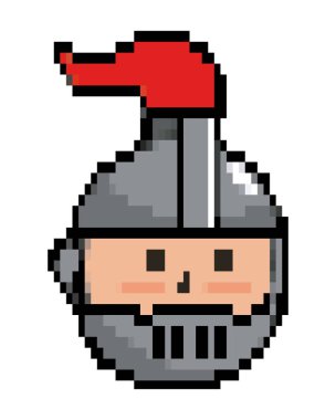 Ortaçağ şövalye tasarım vektör illüstrasyon izole