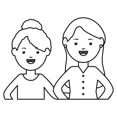 Genç kadın öğretmenler eğitim karakterleri