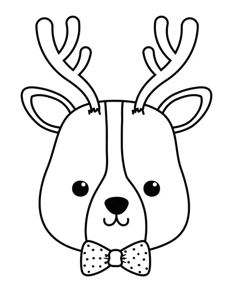 Reindeer cartoon design vector illustrator — Stock Vector
