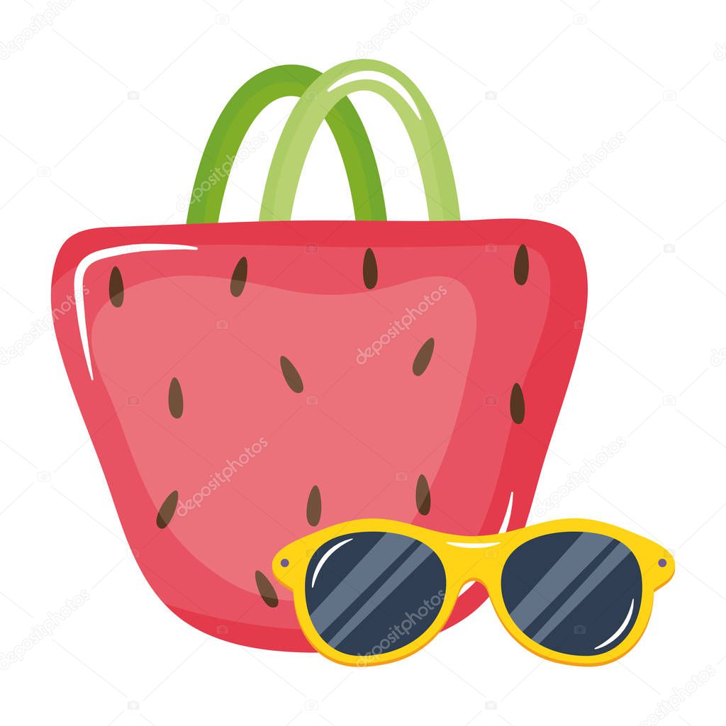 handbag female with sunglasses summer accessories