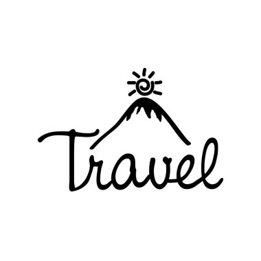 seyahat macera kaligrafi yazı tipi