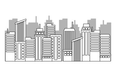 İzole şehir ve binalar tasarımı