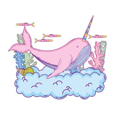 bulutlar sahnede sevimli Narval