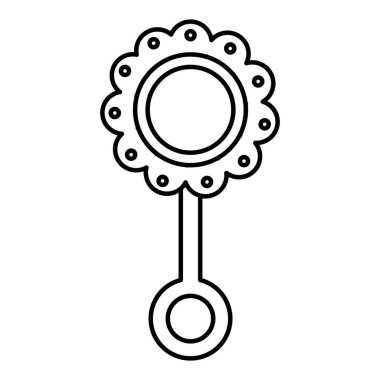 Bebek maraca aksesuar simge sevimli