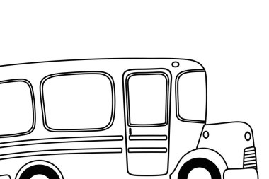 Okul Otobüs tasarım vector Illustrator