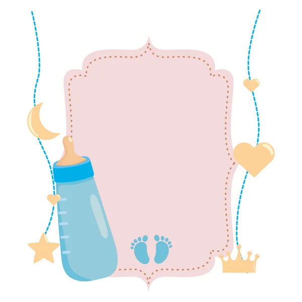 Isolated baby shower symbol design — Stock Vector