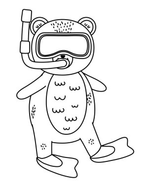 Relax illüstrasyon karikatür vektör yaz