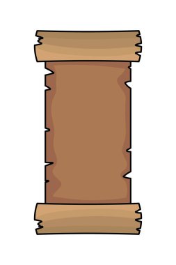 Pul tasarım vektör illüstrasyon ile izole Ortaçağ kağıt