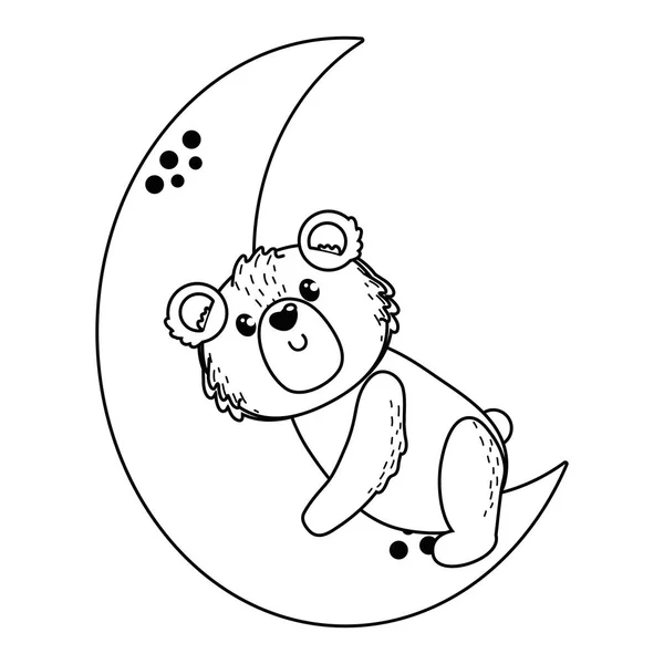 Illustration vectorielle de dessin animé Bear — Image vectorielle