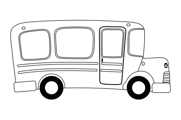 Векторный иллюстратор школьного автобуса — стоковый вектор