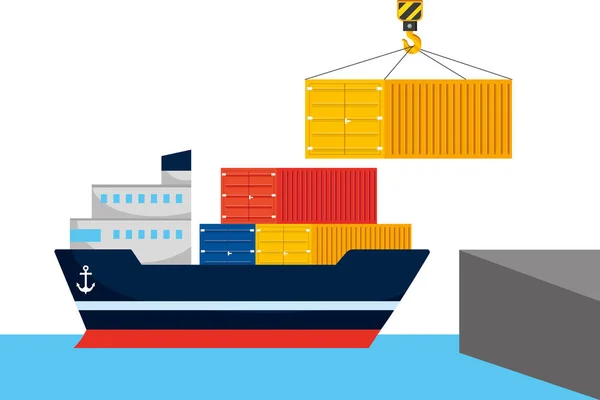 Lieferung Tracking Service Versand Logistik — Stockvektor