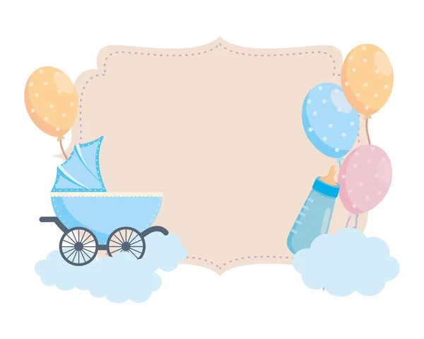 Isolerad baby shower symbol design — Stock vektor