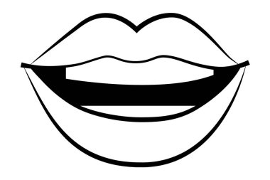 dudaklar karikatür çizgi film sanat