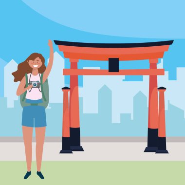 İzole Çin kemer simge tasarımı