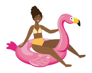 Yaz mayo tasarımı ile kız