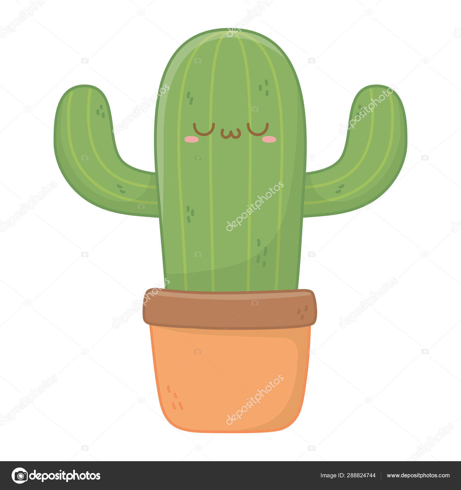 Cactus kawaii  Arte com cactos, Cactos desenho, Adesivos bonitos