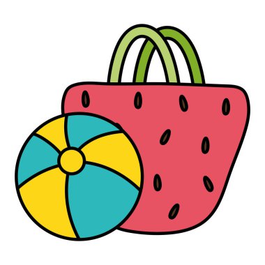 balon plastik oyuncak ile kadın çanta