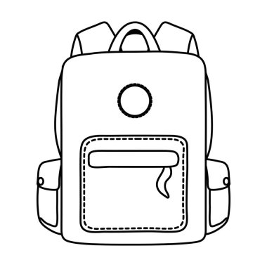 Okul desgin vektör illüstratör Çanta