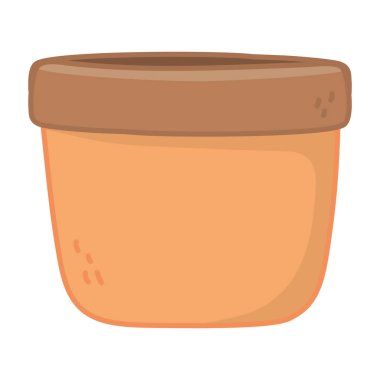 İzole saksı tasarım vektör illüstrasyon