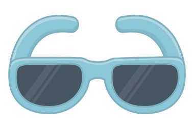 İzole gözlük tasarım vektör illüstrasyon