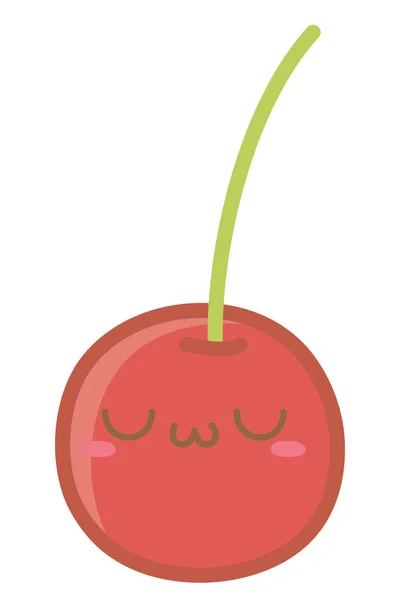 樱桃卡通设计的Kawaii — 图库矢量图片