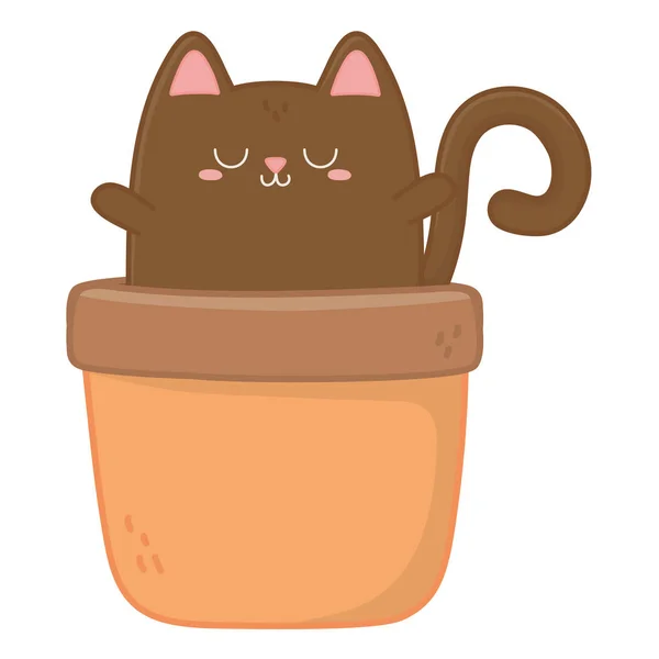 Каваї дизайн мультфільму про котів — стоковий вектор