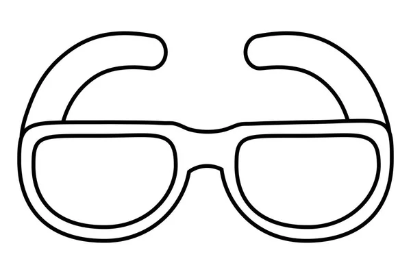 Ilustración de vectores de diseño de gafas aisladas — Archivo Imágenes Vectoriales
