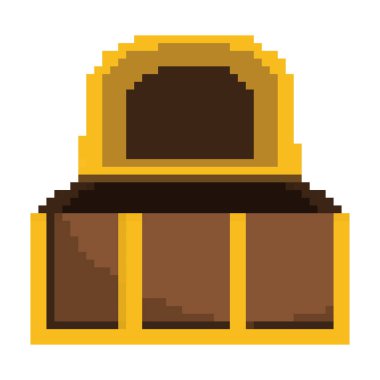 İzole hazine göğüs tasarım vektör