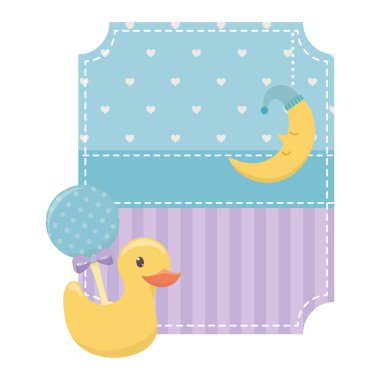 Bebek sembol tasarım vektör illüstrasyon duş