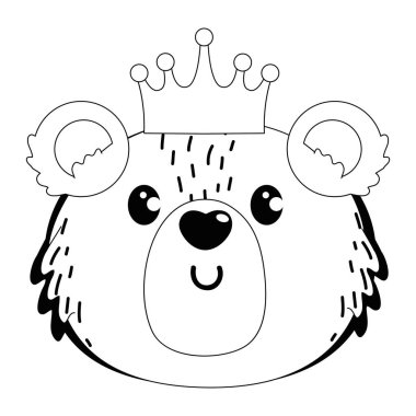 Oyuncak ayı karikatür tasarım vektör illüstrasyon