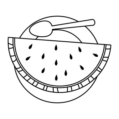 İzole karpuz tasarım vector Illustrator