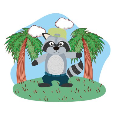 Sevimli hayvan çizgi filmi